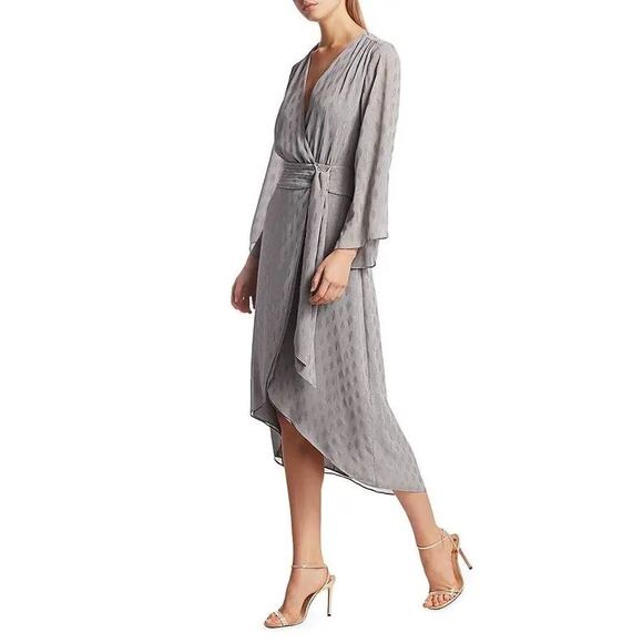 RAMY BROOK Julie Diamond Faux Wrap Midi Dress Size 2 New with Tags - Picture 4 of 11